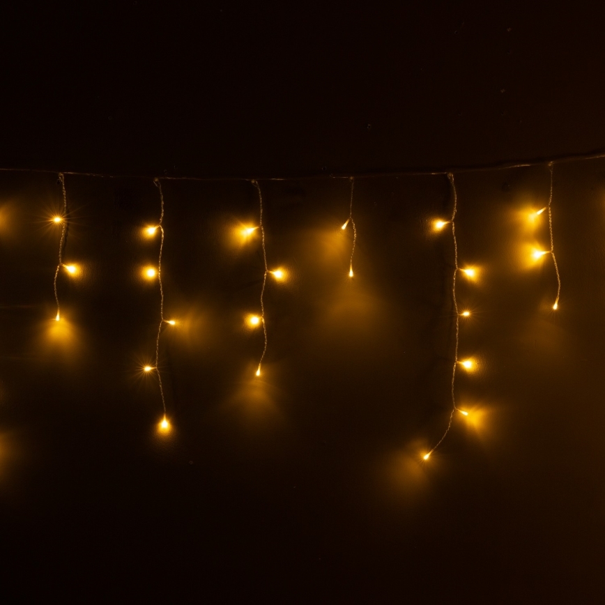 Brilagi - Zewnętrzny łańcuch LED, 400 diod, 8 funkcji, 23 m, IP44, ciepła biel