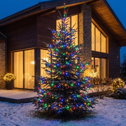 BRILAGI - Zewnętrzny łańcuch świąteczny 700 diod LED/8 funkcji, 75 m, IP44, wielokolorowy