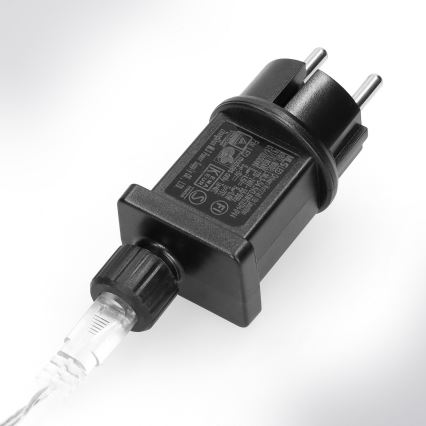 Brilagi - Zewnętrzny łańcuch świąteczny LED, 150 diod LED, 5 m, IP44, zimnobiały, efekt fajerwerków