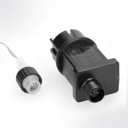 Brilagi - Zewnętrzny łańcuch świąteczny LED, 150 diod LED, 5 m, IP44, zimnobiały, efekt fajerwerków