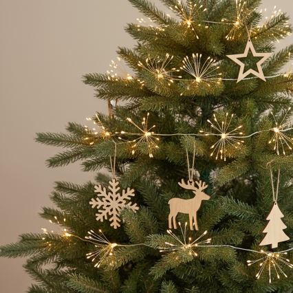 Brilagi - Zewnętrzny łańcuch świąteczny LED 150xLED 5m IP44 ciepła biała efekt fajerwerków