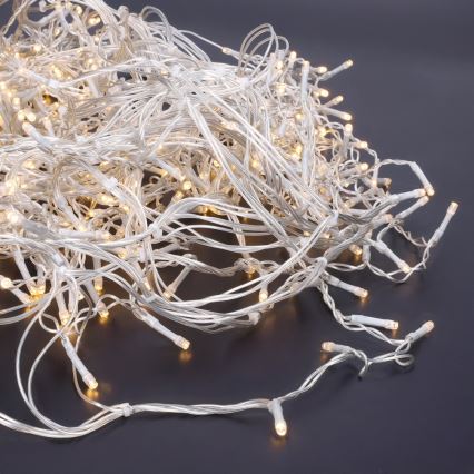 Brilagi - Zewnętrzne lampki świąteczne LED 360 LED / 8 trybów, 14 m, IP44, ciepła biel, efekt sopli