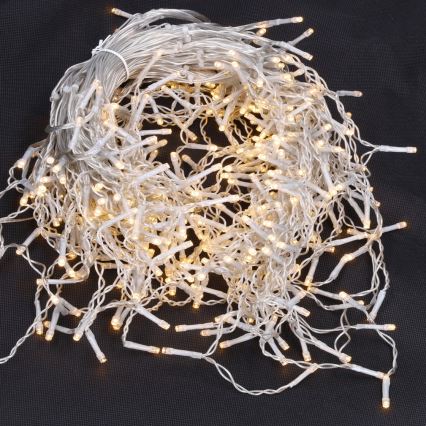 Brilagi - Zewnętrzne lampki świąteczne LED 360 LED / 8 trybów, 14 m, IP44, ciepła biel, efekt sopli