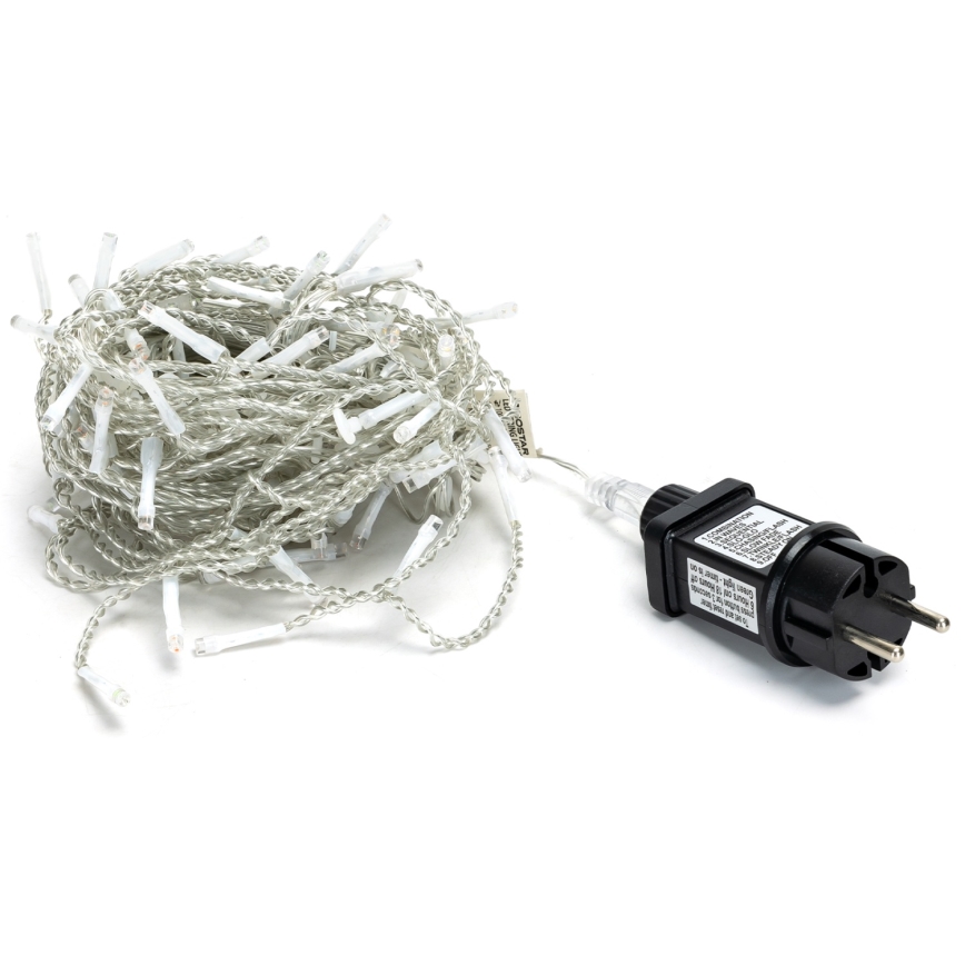 Brilagi - Zewnętrzny łańcuch świetlny 200 diod LED/8 funkcji 13x0,6m IP44 zimna biel