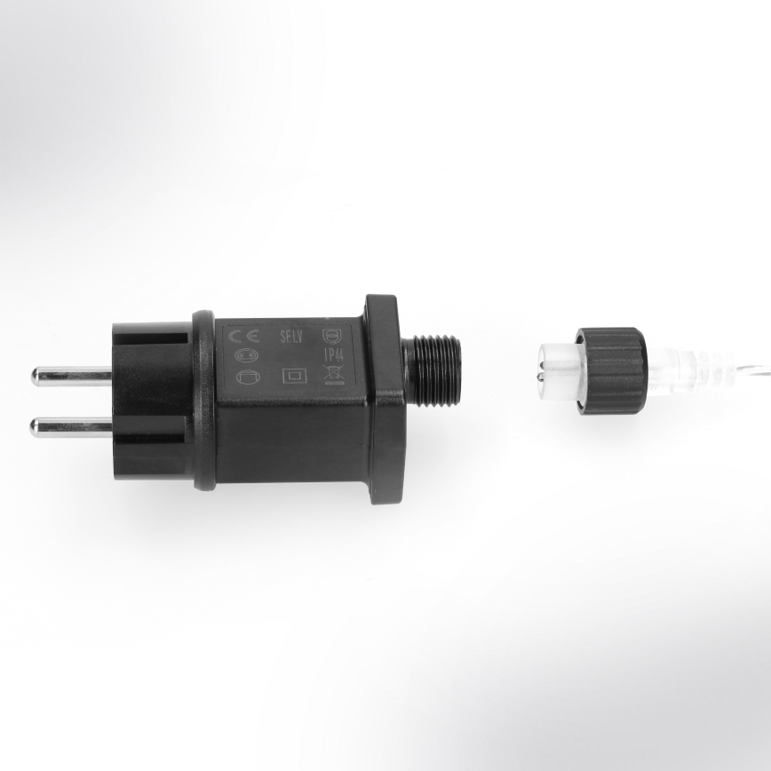 Brilagi - zewnętrzny łańcuch świetlny LED, 150 diod, 5 m, IP44, ciepłe białe światło, efekt fajerwerków