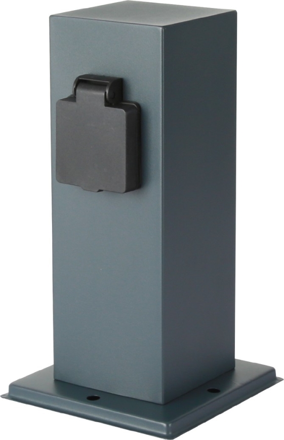 Brilagi - Zewnętrzny słupek zasilający PILLAR 1Z SCHUKO 230V IP44 antracyt