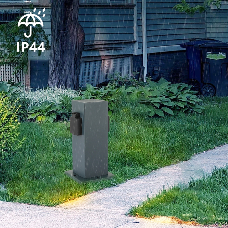 Brilagi - Zewnętrzny słupek zasilający PILLAR 1Z SCHUKO 230V IP44 antracyt