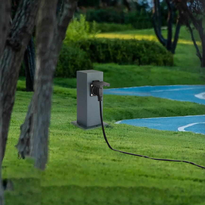 Brilagi - Zewnętrzny słupek zasilający PILLAR 1Z SCHUKO 230V IP44 antracyt