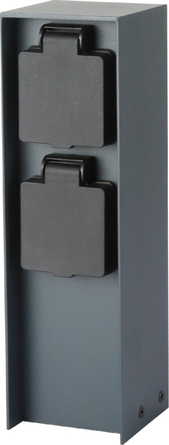 Brilagi - Zewnętrzny słupek zasilający PILLAR 2Z SCHUKO 230V IP44 antracyt