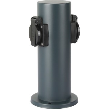 Brilagi - Zewnętrzny słupek zasilający PILLAR 2Z SCHUKO 230V IP44 antracyt