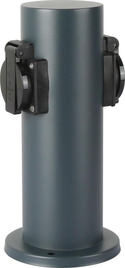 Brilagi - Zewnętrzny słupek zasilający PILLAR 2Z SCHUKO 230V IP44 antracyt