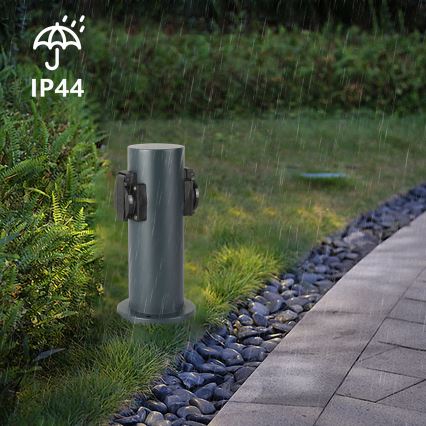Brilagi - Zewnętrzny słupek zasilający PILLAR 2Z SCHUKO 230V IP44 antracyt