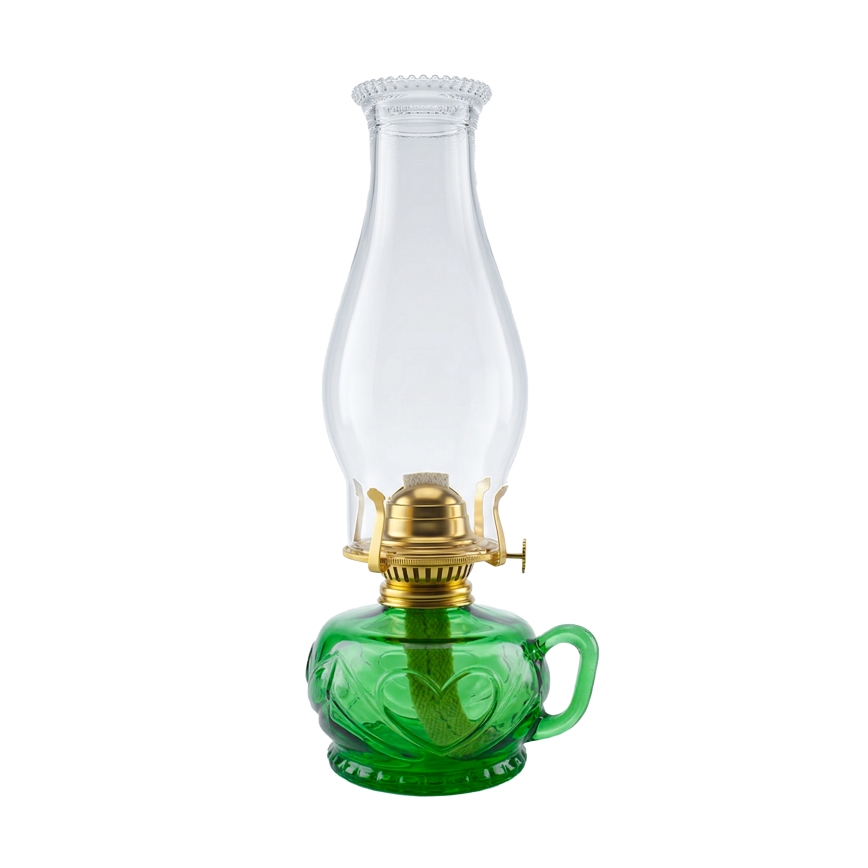 BRILAGI - Zielona lampa naftowa MERLIN