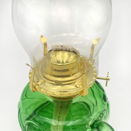 BRILAGI - Zielona lampa naftowa MERLIN