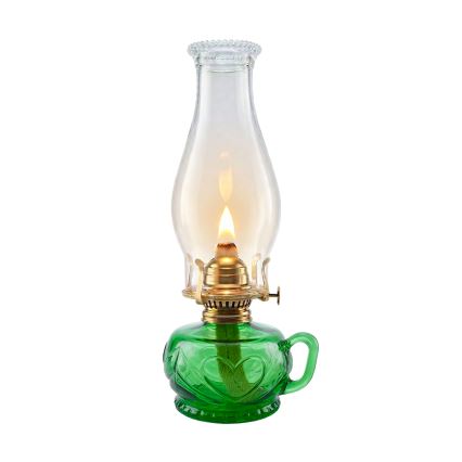 BRILAGI - Zielona lampa naftowa MERLIN