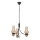 Brilagi - Żyrandol LED na łańcuchu COTTAGE 3xE14/40W/230V dąb/czarny/przydymiony beż