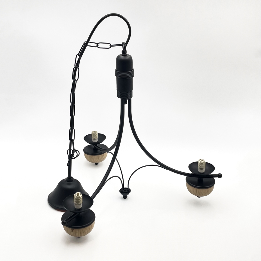 Brilagi - Żyrandol LED na łańcuchu COTTAGE 3xG9/40W/230V dąb/biały