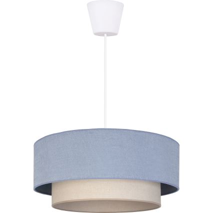 Brilagi - Żyrandol LED na lince BOHO ECO 1xE27/10W/230V Ø 40 cm niebieski/kremowy