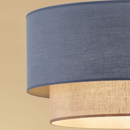 Brilagi - Żyrandol LED na lince BOHO ECO 1xE27/10W/230V Ø 40 cm niebieski/kremowy