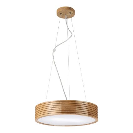 Brilagi - Żyrandol LED na lince CARVALHO MODERN 2xE27/60W/230V dąb śr. 37,5 cm