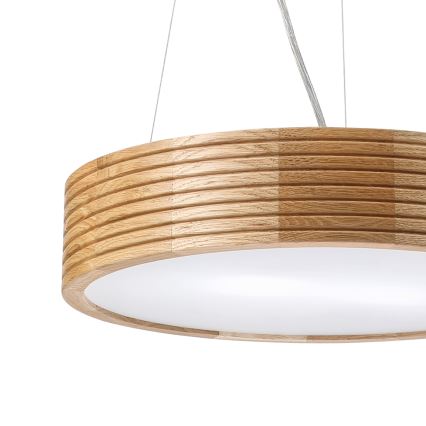 Brilagi - Żyrandol LED na lince CARVALHO MODERN 2xE27/60W/230V dąb śr. 37,5 cm