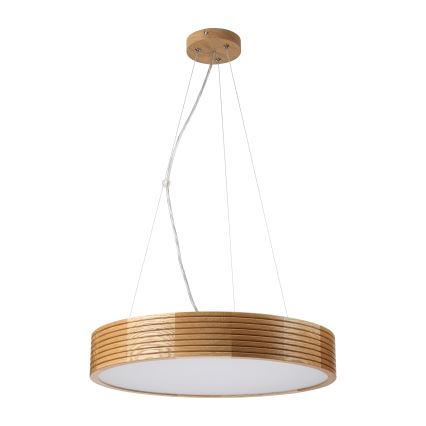 Brilagi - Żyrandol LED na lince CARVALHO MODERN 3xE27/60W/230V dąb śr. 47,5 cm