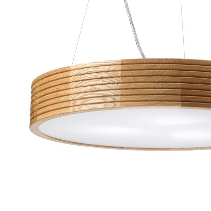 Brilagi - Żyrandol LED na lince CARVALHO MODERN 3xE27/60W/230V dąb śr. 47,5 cm
