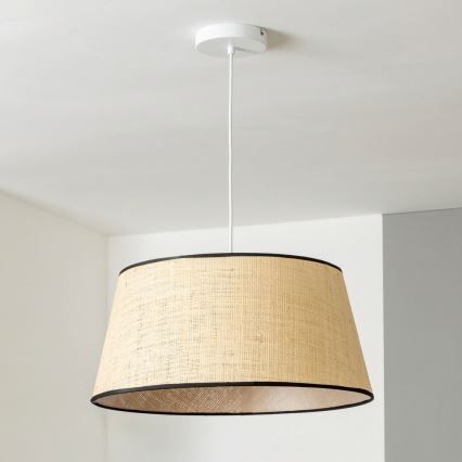 Brilagi - Żyrandol LED na lince CERIA 1xE27/40W/230V Ø 50 cm beżowy