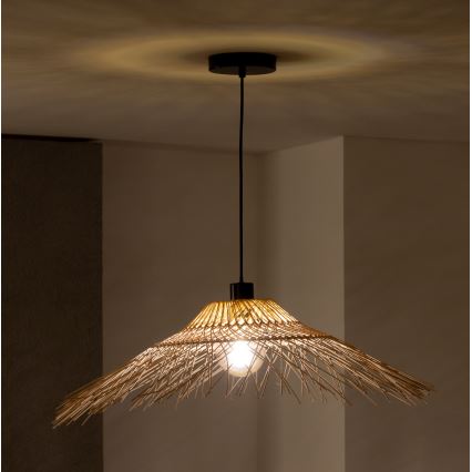 Brilagi - Żyrandol LED na lince CERIA BOHO 1xE27/40W/230V śr. 100 cm bambusowy