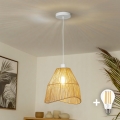 Brilagi - Żyrandol LED na lince CERIA BOHO 1xE27/40W/230V śr. 30 cm brązowy