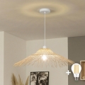 Brilagi - Żyrandol LED na lince CERIA BOHO 1xE27/40W/230V, średnica 100 cm, z bambusa
