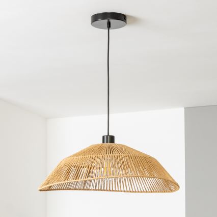 Brilagi - Żyrandol LED na lince CERIA BOHO 1xE27/40W/230V Ø 50 cm brązowy