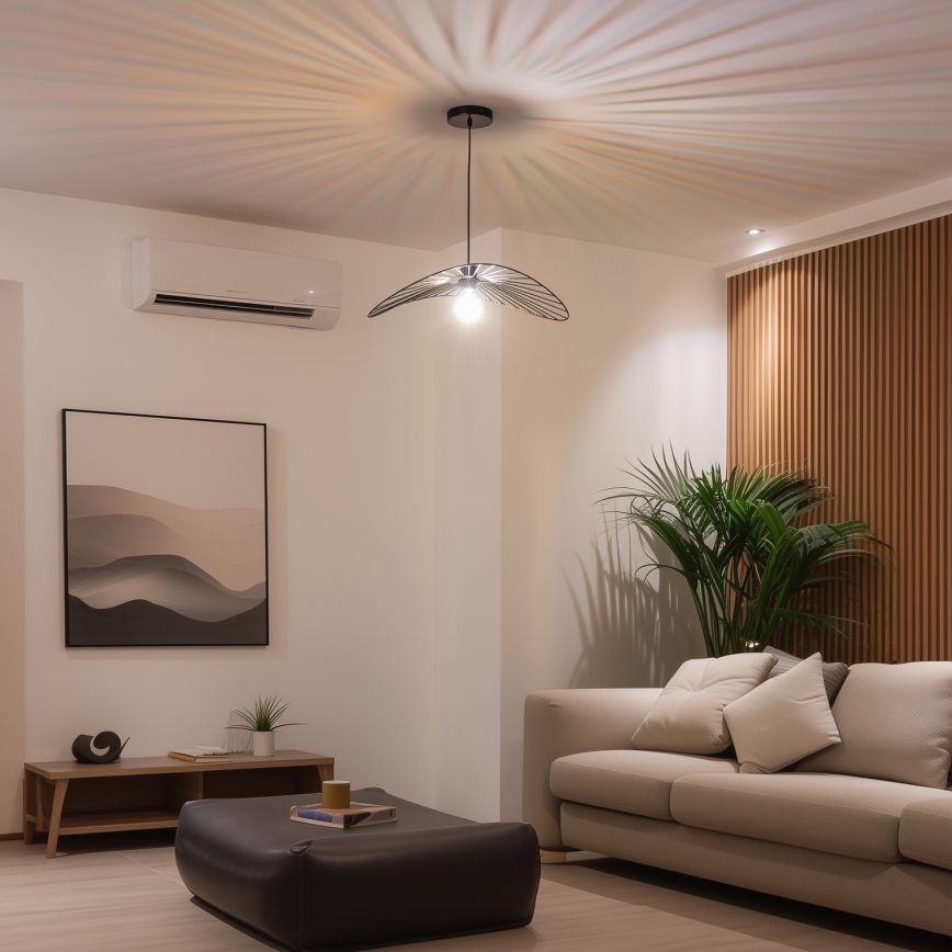 Brilagi - Żyrandol LED na lince CERIA WIRE 1xE27/40W/230V 40x56 cm czarny