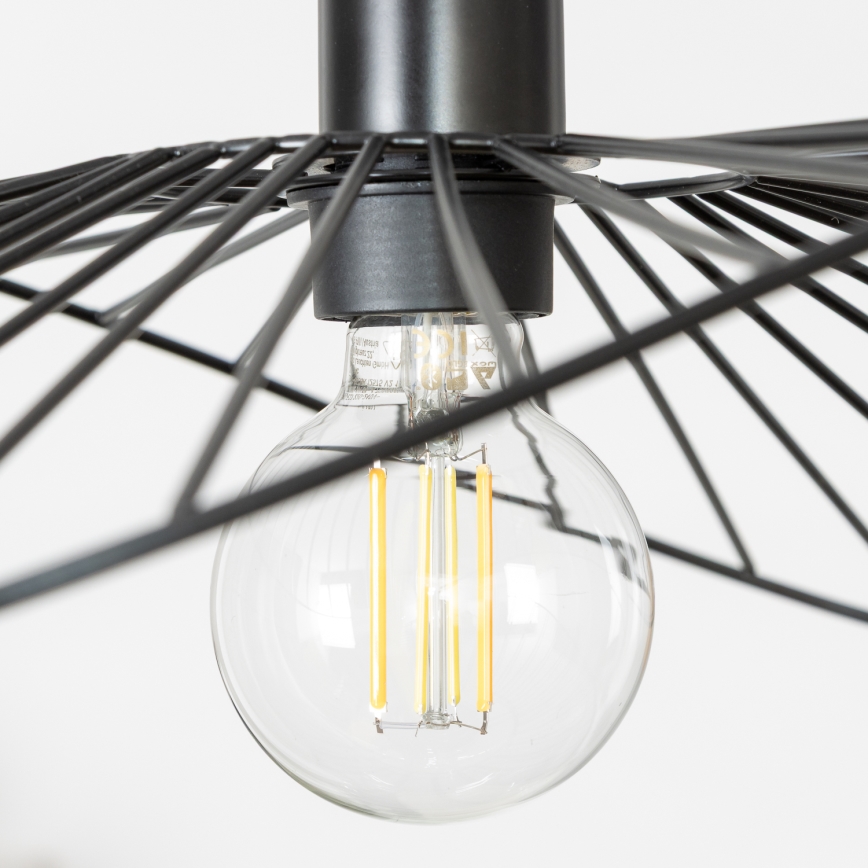 Brilagi - Żyrandol LED na lince CERIA WIRE 1xE27/40W/230V 40x56 cm czarny