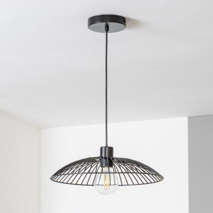Brilagi - Żyrandol LED na lince CERIA WIRE 1xE27/40W/230V śr. 38 cm czarny