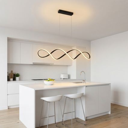 Brilagi - Żyrandol LED na lince DNA LED/41W/230V 4100K czarny
