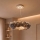Brilagi - Żyrandol LED na lince FEATHER 3xE27/40W/230V + 3xLED/3W Ø 50 cm szary