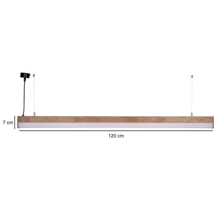 BRILAGI - Żyrandol LED na lince GARDALINE LED/100W/230V dąb