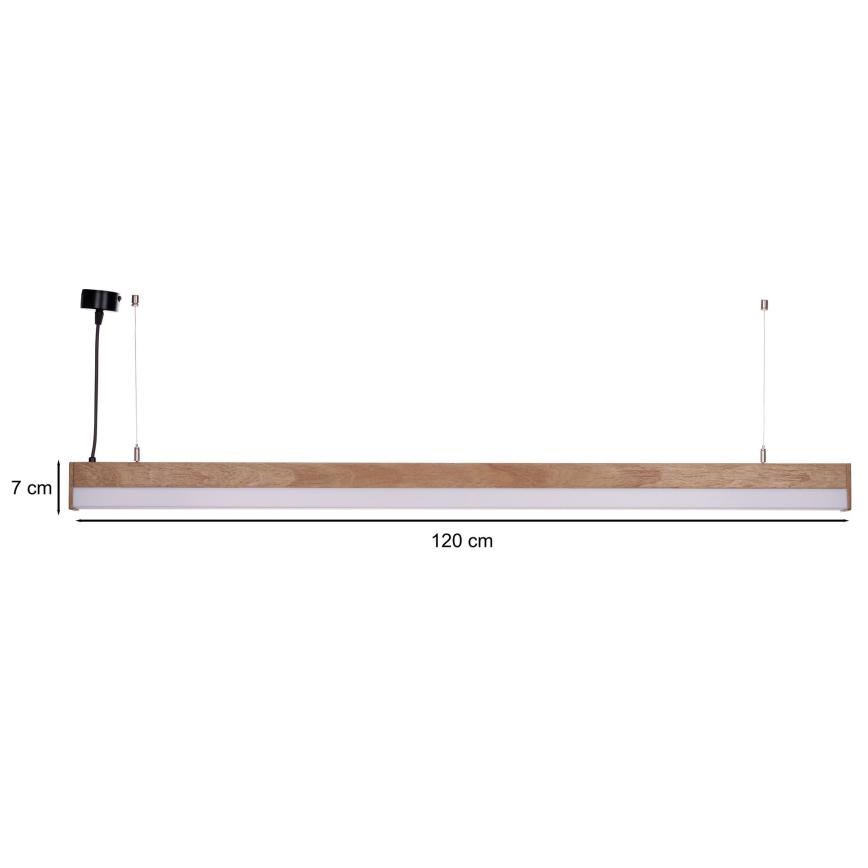 BRILAGI - Żyrandol LED na lince GARDALINE LED/100W/230V dąb