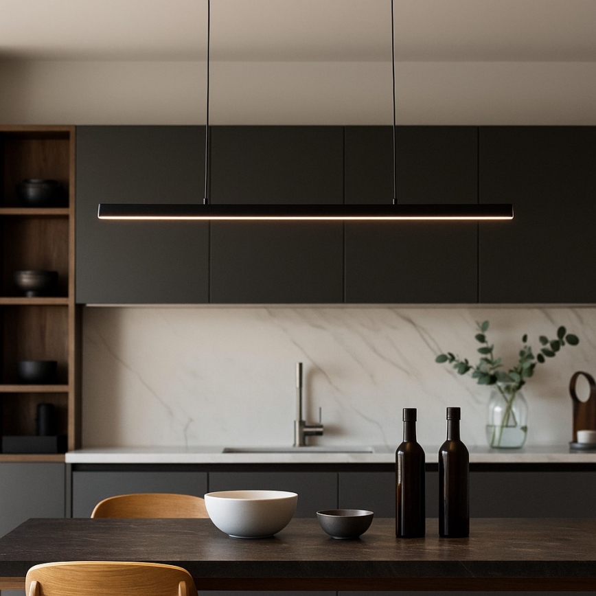 Brilagi - Żyrandol LED na lince PAXIS LED/30W/230V 120 cm czarny