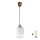 Brilagi - Żyrandol LED na lince RETRO GLASS 1xE27/60W/230V śr. 14 cm brązowy/biały