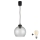 Brilagi - Żyrandol LED na lince RETRO GLASS 1xE27/60W/230V śr. 25 cm czarny/dymny szary