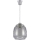 Brilagi - Żyrandol LED na lince RETRO GLASS 1xE27/60W/230V średnica 26 cm srebrny/dymnoszary