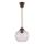 Brilagi - Żyrandol LED na lince RETRO GLASS 1xE27/60W/230V Ø 18 cm brązowy/przezroczysty