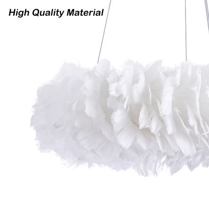 Brilagi - Żyrandol LED na linkach FEATHER 3xE27/40W/230V + 3xLED/3W śr. 40 cm biały