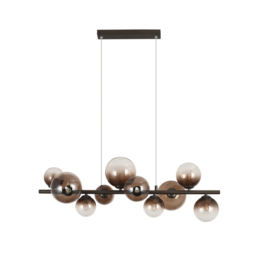 Brilagi - Żyrandol LED na linkach MILLA 10xG9/3W/230V brązowy/dymiony brąz