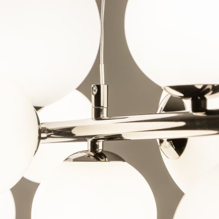 Brilagi - Żyrandol LED na linkach MILLA 10xG9/3W/230V czarny chrom/biały