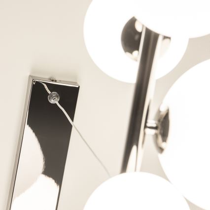 Brilagi - Żyrandol LED na linkach MILLA 10xG9/3W/230V czarny chrom/biały