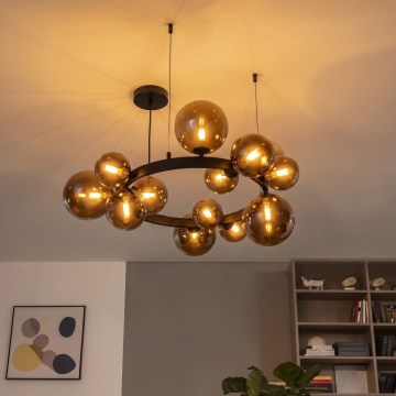 Brilagi - Żyrandol LED na linkach MILLA 15xG9/3W/230V brązowy/przydymiony brązowy