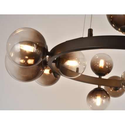 Brilagi - Żyrandol LED na linkach MILLA 15xG9/3W/230V brązowy/przydymiony brązowy